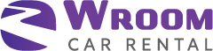 wroom car rental Logo Title